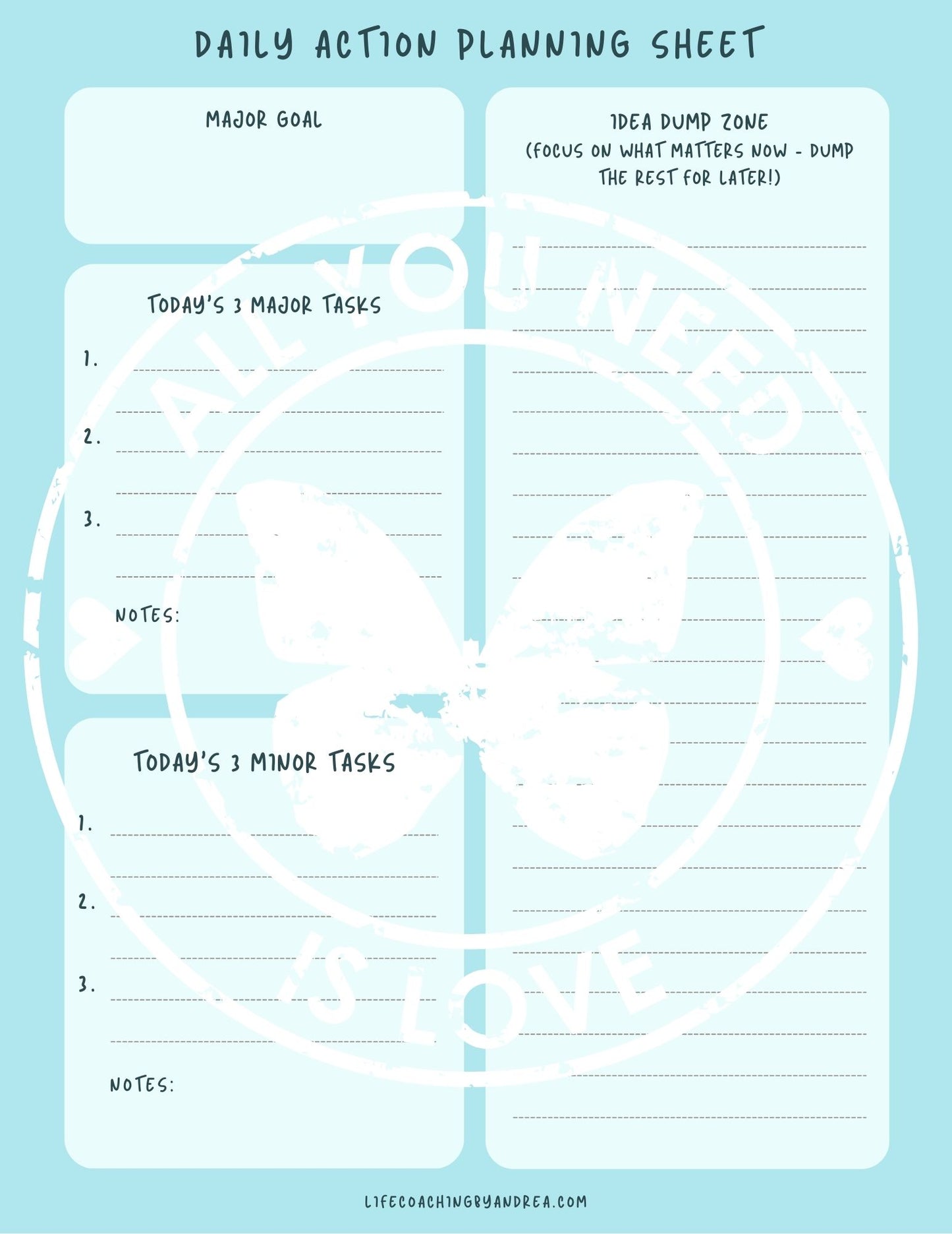 (On Your Way to Wellness Collection) "To Do List" pdf Worksheets