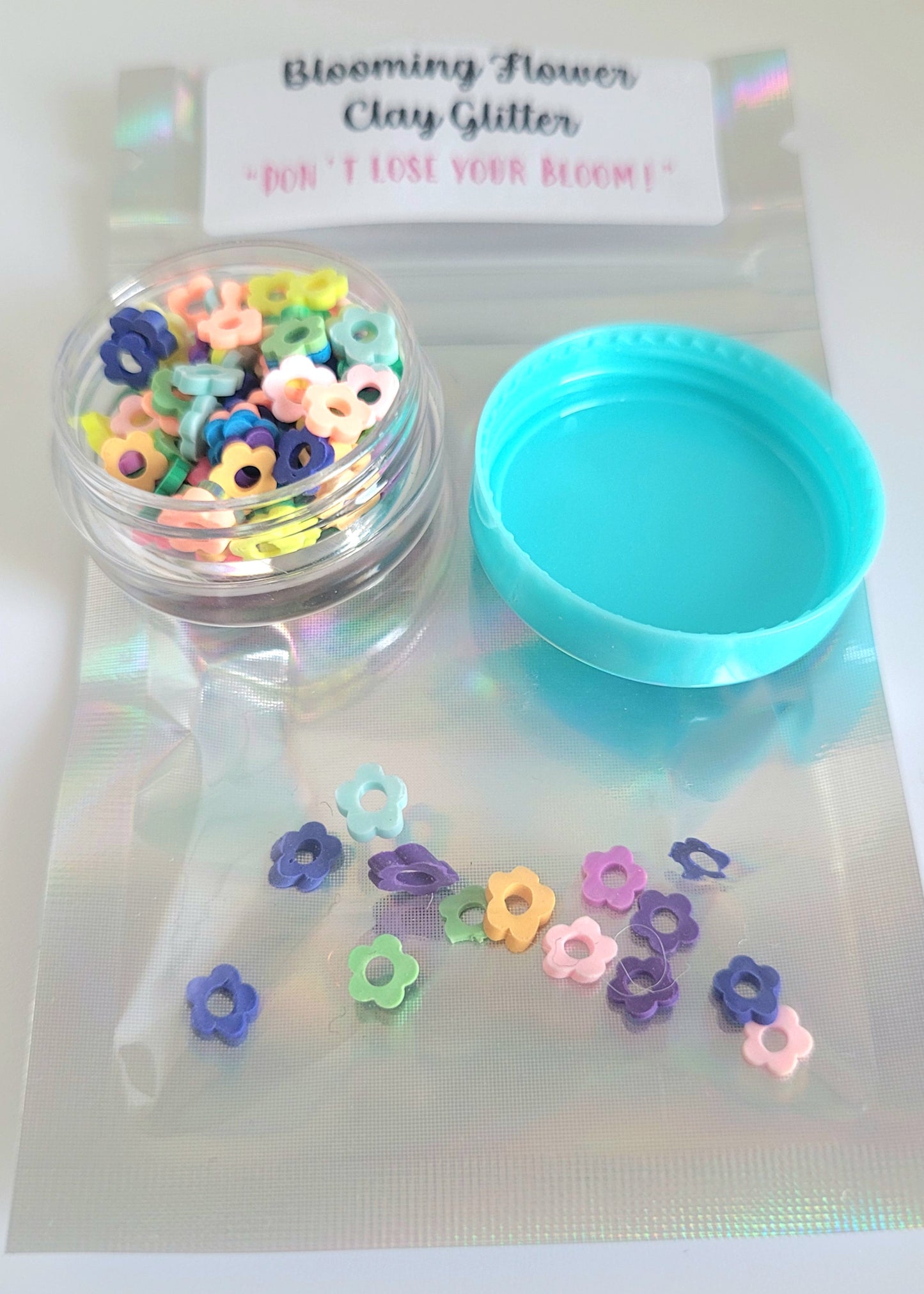 (Believe Collection) Blooming Flower Clay Glitter
