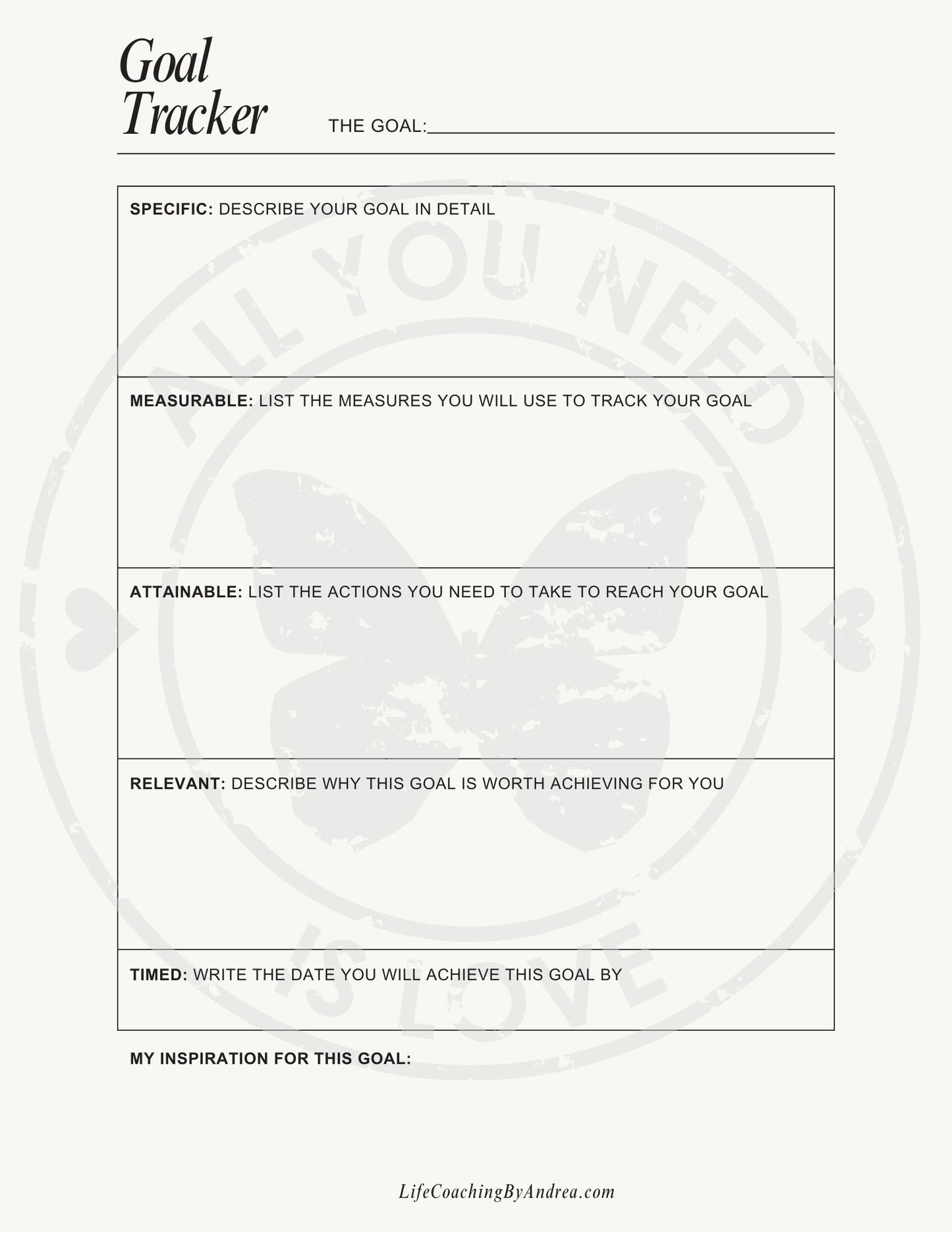 (On Your Way to Wellness Collection) "Goals and Action Plans" pdf Worksheets