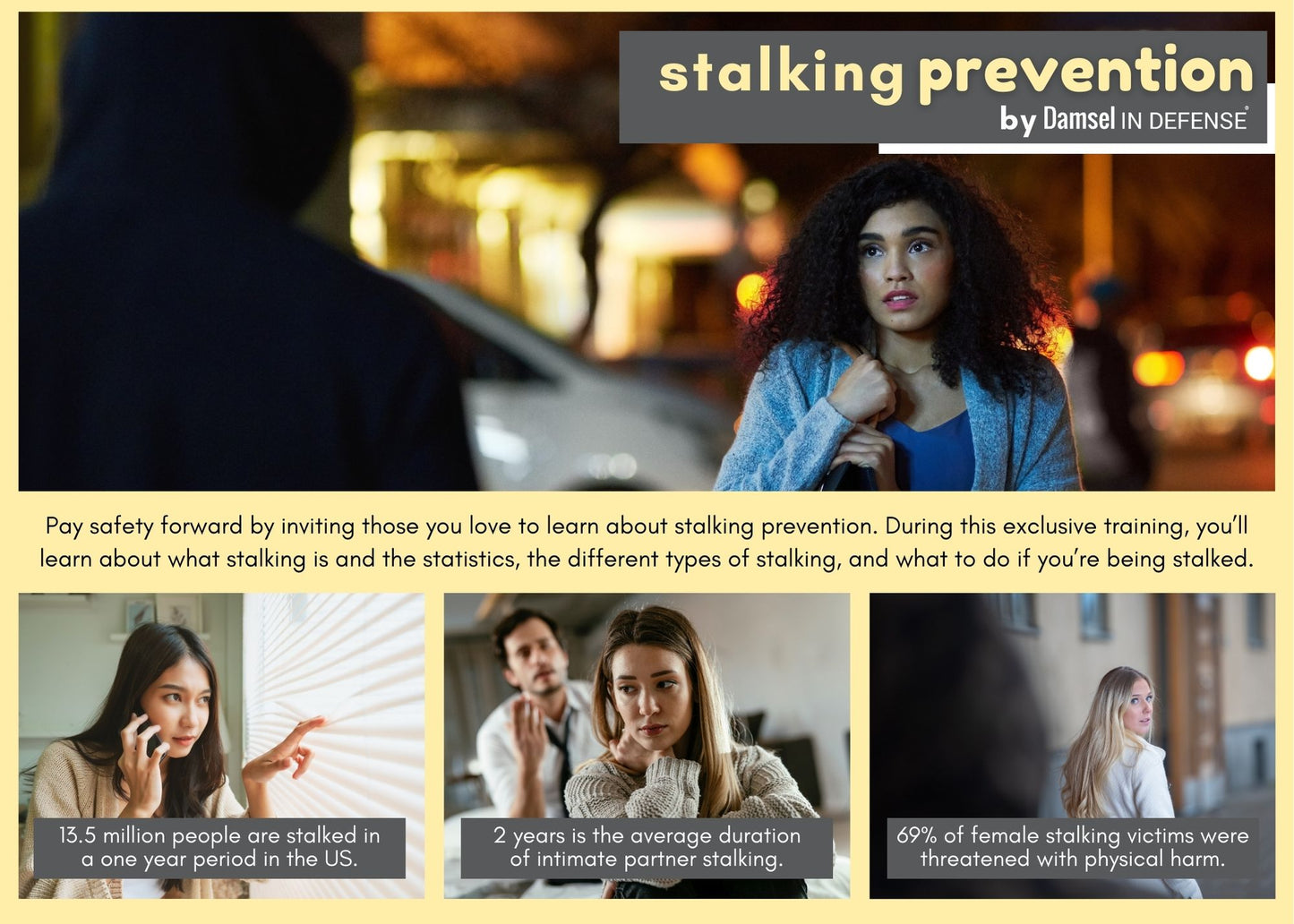 (Damsel Safety Education Series) "Sexual Assault Awareness" and "Stalking Prevention"