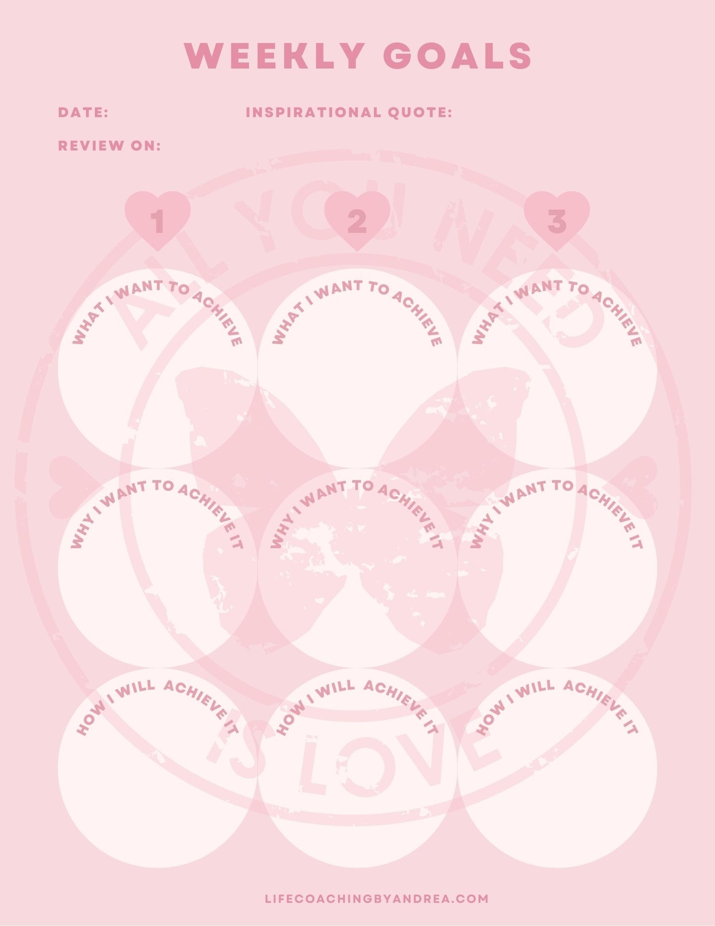 (On Your Way to Wellness Collection) "Goals and Action Plans" pdf Worksheets