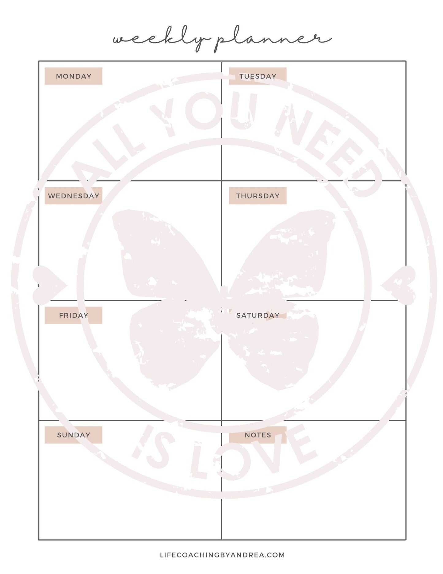 (On Your Way to Wellness Collection) "Planners: Weekly and Monthly" pdf Worksheets